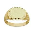 Elite Jewels 10K Yellow Gold Diamond Cut Oval Baby Ring