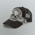 Young Mens Mesh Back Baseball Cap   Skull