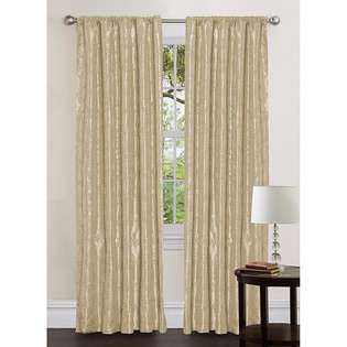  Lush Decor Beige 120 inch Angelica Curtain Panel at 