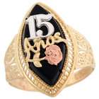 Jewelry Liquidation 10k Two Tone Gold Quinceanera 15 Anos Rose Gold 