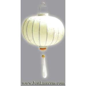  Ivory/White Vietnamese Silk Lantern