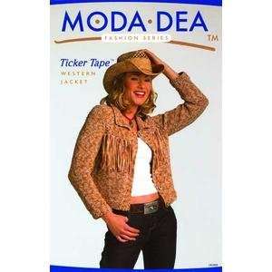   Moda Dea Bookies Western Jacket  Ticker Tape Arts, Crafts & Sewing
