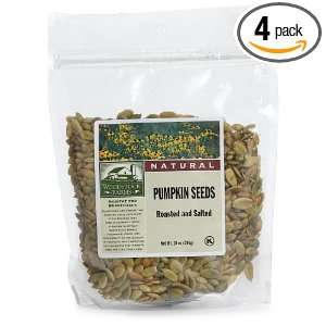 Woodstock Farms Pumpkin Seeds, Roasted and Salted, 10 Ounce Bags (Pack 