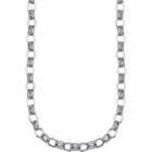  Stainless Steel Double Braided Oval Link Necklace