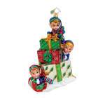 Christopher Radko Glass Candy Slide Trio Elves Christmas Ornament 