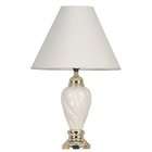 ORE International 6116IV Ceramic Table Lamp, Ivory, 22 Inch