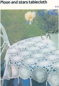 Moon and Stars Tablecloth crochet pattern  