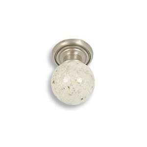  #150 CKP Brand Granite Knob Kashmire White, Brushed Nickel 