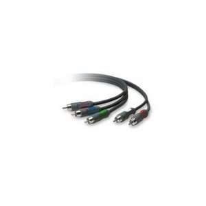  RCA Component Audio Kit with Cable, 6ft, Black/Silver 