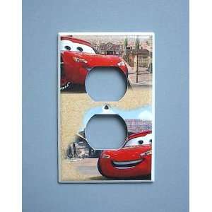 Disney Cars Lightening McQueen Mater OUTLET Switch Plate switchplate 