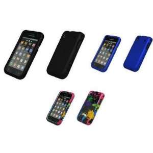   Pack of Snap on Case Covers (Black, Blue, Paint Splatter) Electronics