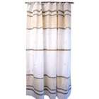 Nuvo Design Fabric Shower Curtain with Metal Grommets and Weighted Hem 
