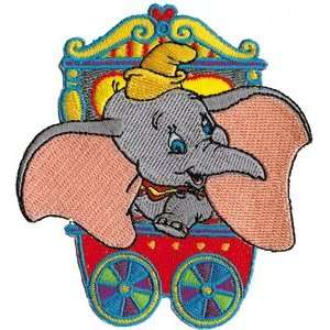  Disney Dumbo Circus Cart Elephant Embroidered Iron On 