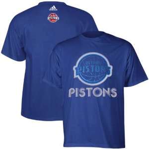   Detroit Pistons Royal Blue Sonic Boom T shirt