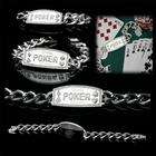 Trademark Silver Link Poker Champion Bracelet