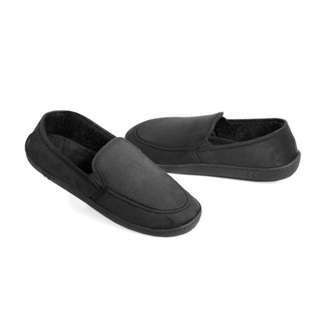 Totes Isotoner Mens Microsuede Slippers with Memory Foam 