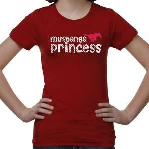  SMU Mustangs Youth Princess T Shirt   Red Sports 