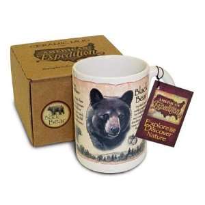 American Expedition Black Bear 15 Oz. Mug Ceramic Mug Features An 