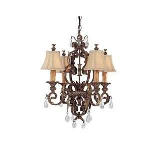 Capital Lighting Grandview 4 Light Chandelier With Crystals at  