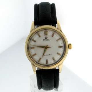 Omega Seamaster Vintage 14k Gold 34mm Watch.  