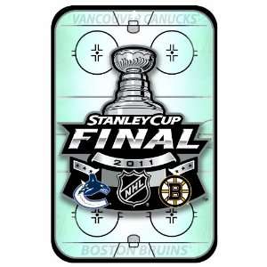  NHL 2011 Stanley Cup Playoffs 11 by 17 Inch Wood Sign 