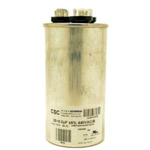 CAPACITOR 35+5 MFD 440 VAC ROUND DIRECT REPLACEMENT FOR YORK COLEMAN 