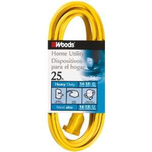  Woods 834 SPT 3 14/3 Flat Utility Extension Cord, Yellow 