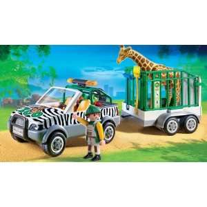  Playmobil   Zoo Vehicle with Trailer Toys & Games