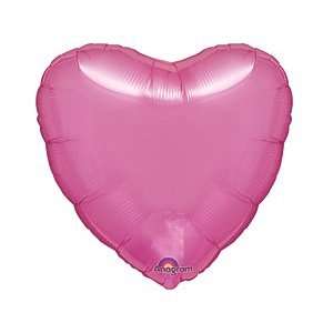   Pink Heart Shaped Solid 18 Mylar Balloon