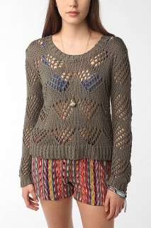 UrbanOutfitters  byCORPUS Crochet Pullover Sweater
