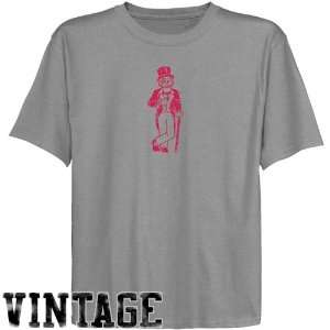 Austin Peay State Governors Youth Ash Distressed Logo Vintage T shirt