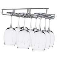 Under Cabinet Stainless Steel Wine Glass Rack  