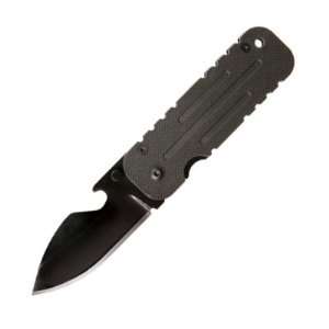   Aus8a Stainless Steel Robust Curved Blade Black Pvd Coating Sports