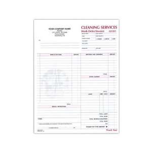   part carbonless cleaning services work order form.