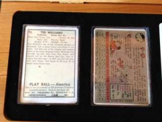 Ted Williams autographed limited edition procelain card set from Topps 