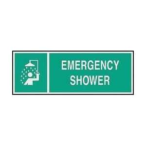  Sign,5x14,emergency Shower,plastic   BRADY Everything 
