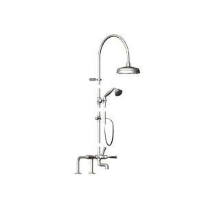   Mount Tub Shower with Fixed Shower Head Satin Nickel