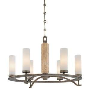 Minka Lavery 4466 273 Compositions 6 Light Chandeliers in Aged Patina 
