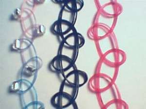 Tween Teen Accessories New Stretch Plastic Chokers Lot  