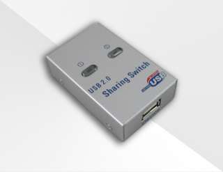 Auto USB 2.0 Switcher Box 2 PC Share 1 Printer Scanner  