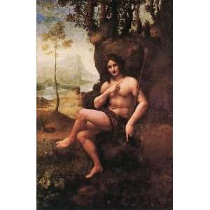   John in the Wilderness Bacchus, By Leonardo da Vinci