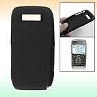 solid black smooth silicone skin cover for nokia e71 returns
