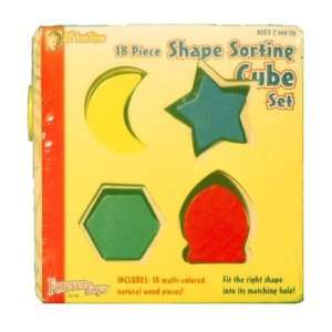  Lil FunTime 18 Piece Shape Sorting Cube Set Toys & Games