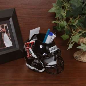   Tech Red Raiders Mini Football Helmet Desk Caddy