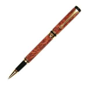   Rollerball Pen   24kt Gold   Redwood Lace Burl