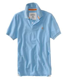 Aeropostale mens solid A87 polo shirt   Style 3000  