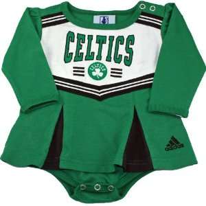   NEWBORN Baby Infant Boston Celtics Girl Cheer Dress