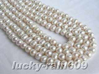 Genuine 1 piece 11mm white freshwater pearl loose beads