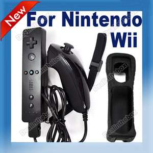 Remote And Nunchuk Controller Set For Nintendo Wii Game Comfortable 