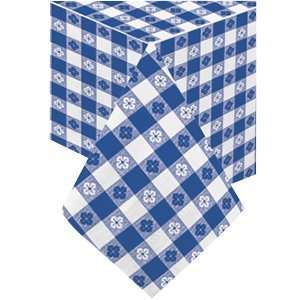   108 Cellutex Navy Gingham Paper Table Cover 25 / CS